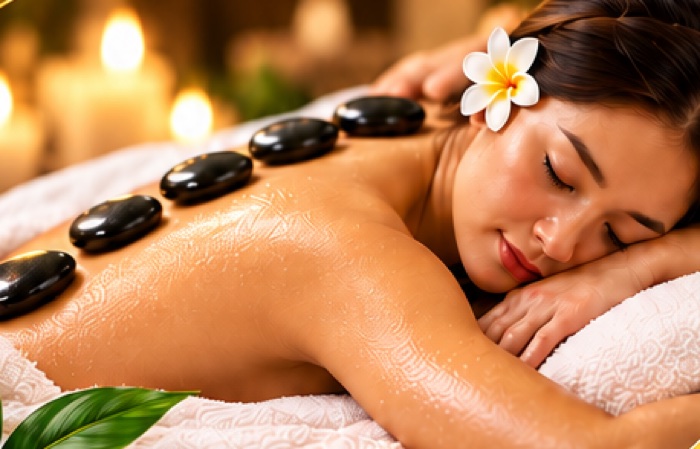 Illustrative hot stone artwork supplied by Gold Massage